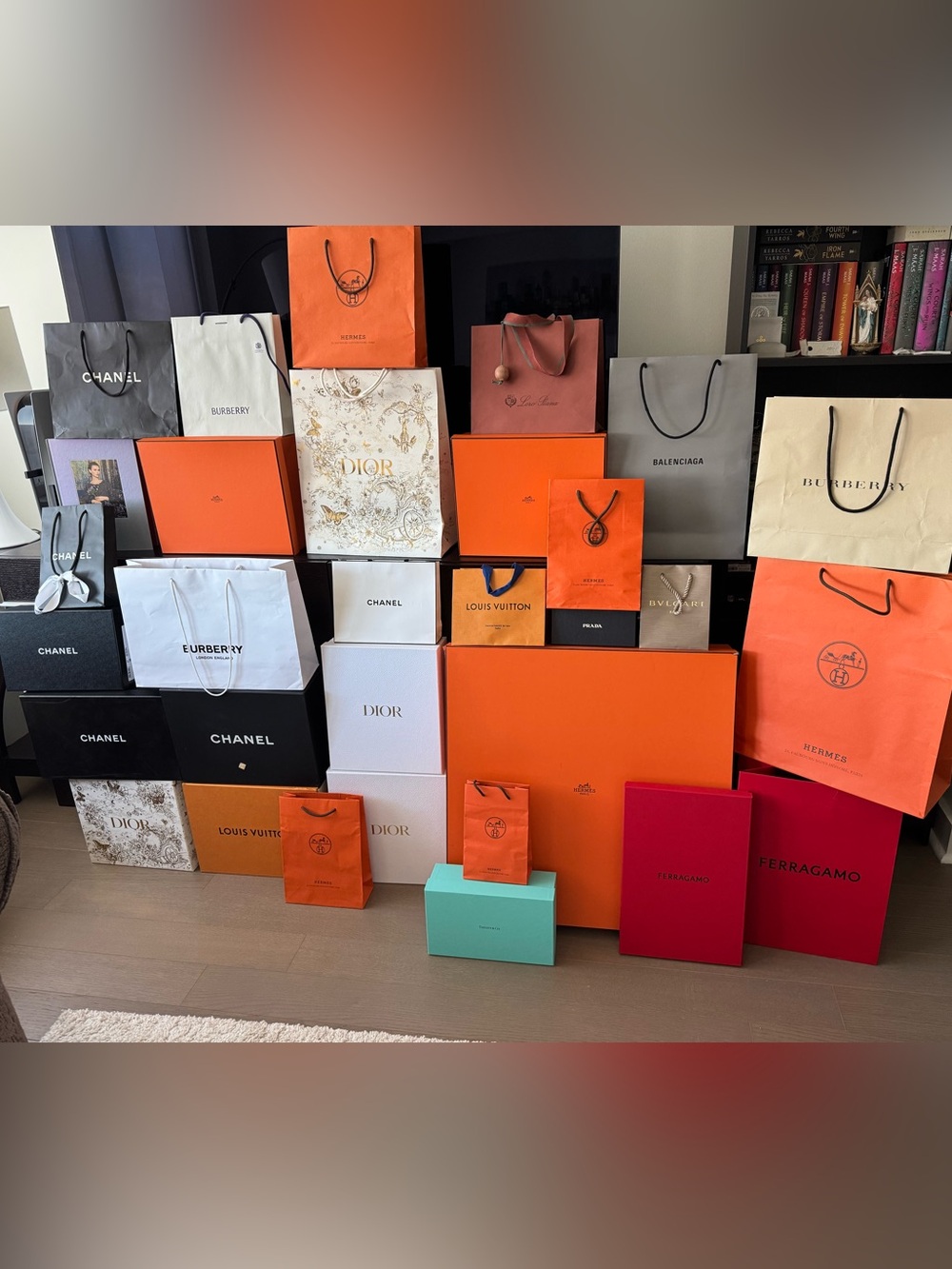 Designer Luxury Box Bags Louis Vuitton Chanel Dior Ferragamo Hermes Bvlgari